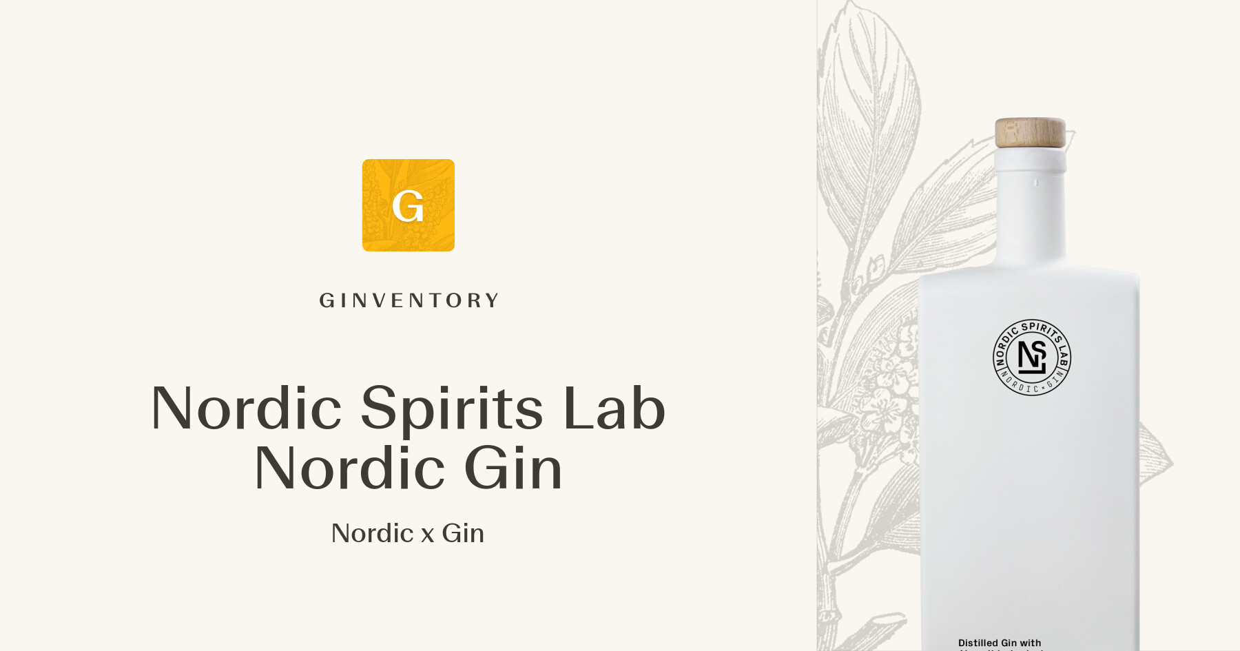 Nordic Spirits Lab Nordic Gin - Nordic x Gin — Gins | Ginventory