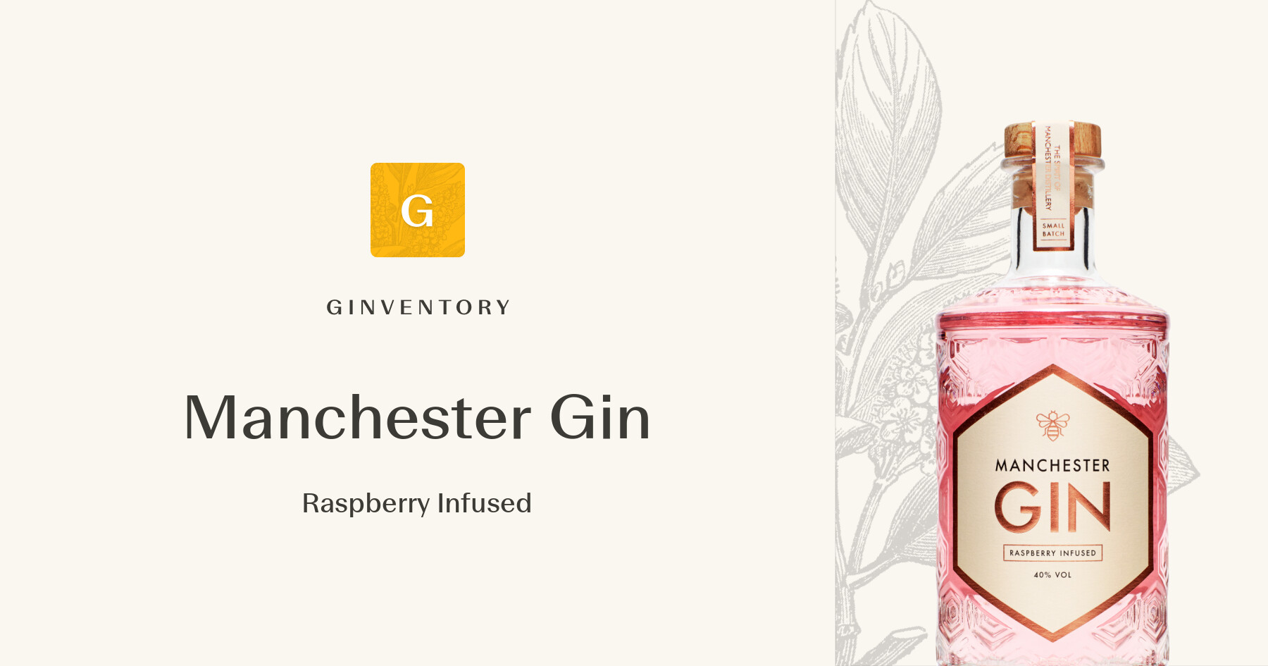 Manchester Gin - Raspberry Infused — Gins | Ginventory