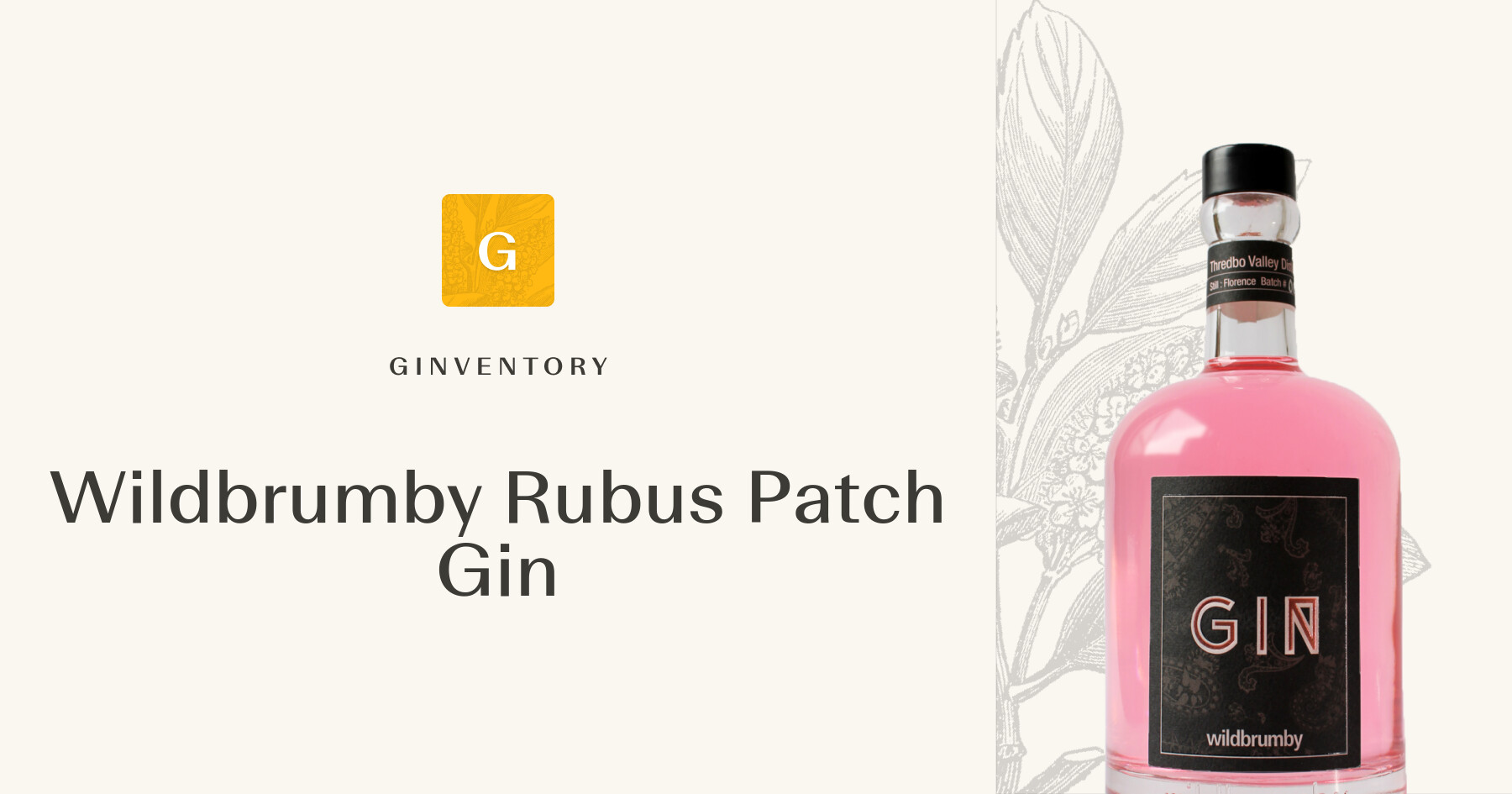 Wildbrumby Rubus Patch Gin — Gins | Ginventory