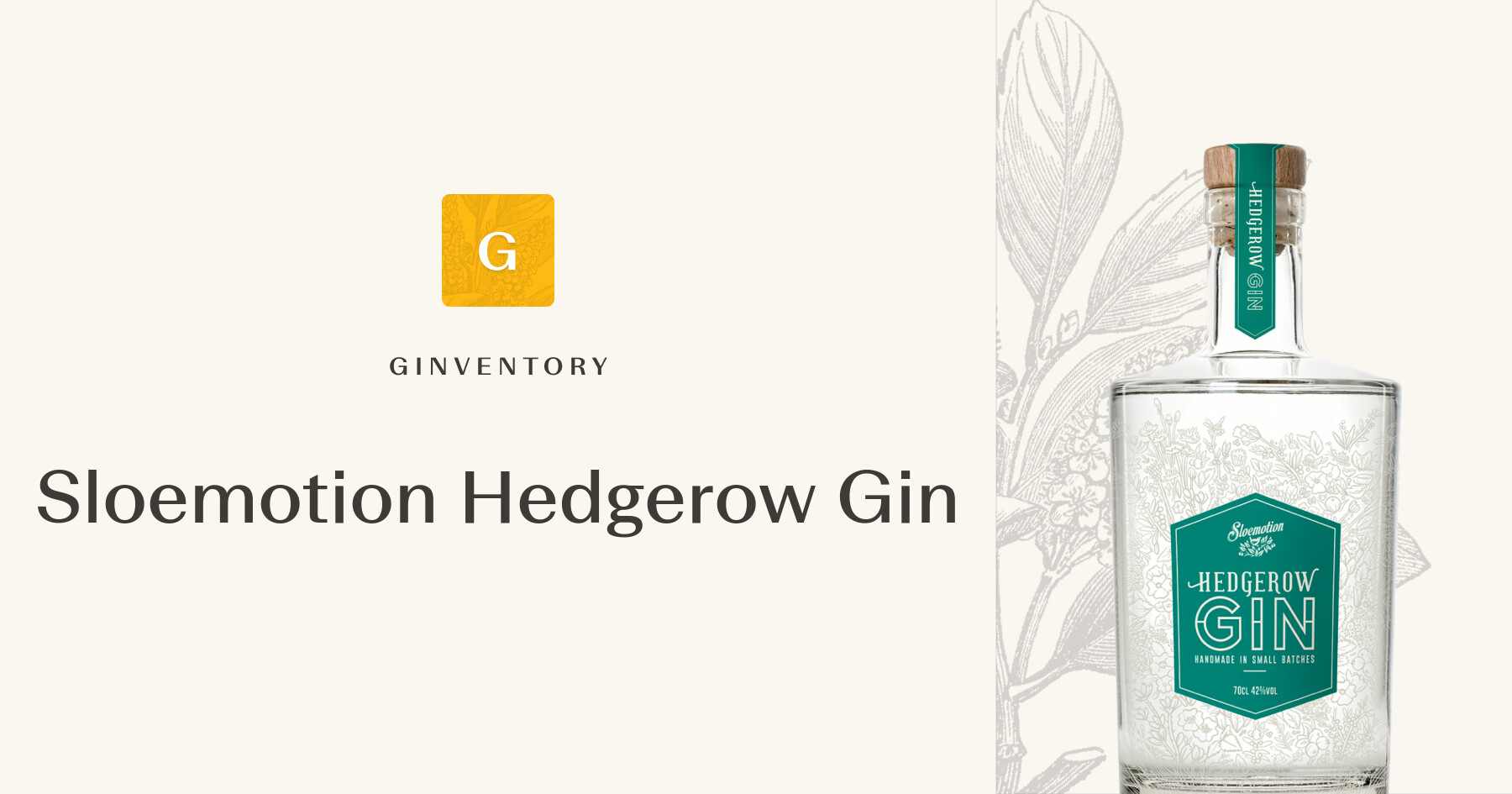 Sloemotion Hedgerow Gin — Gins | Ginventory