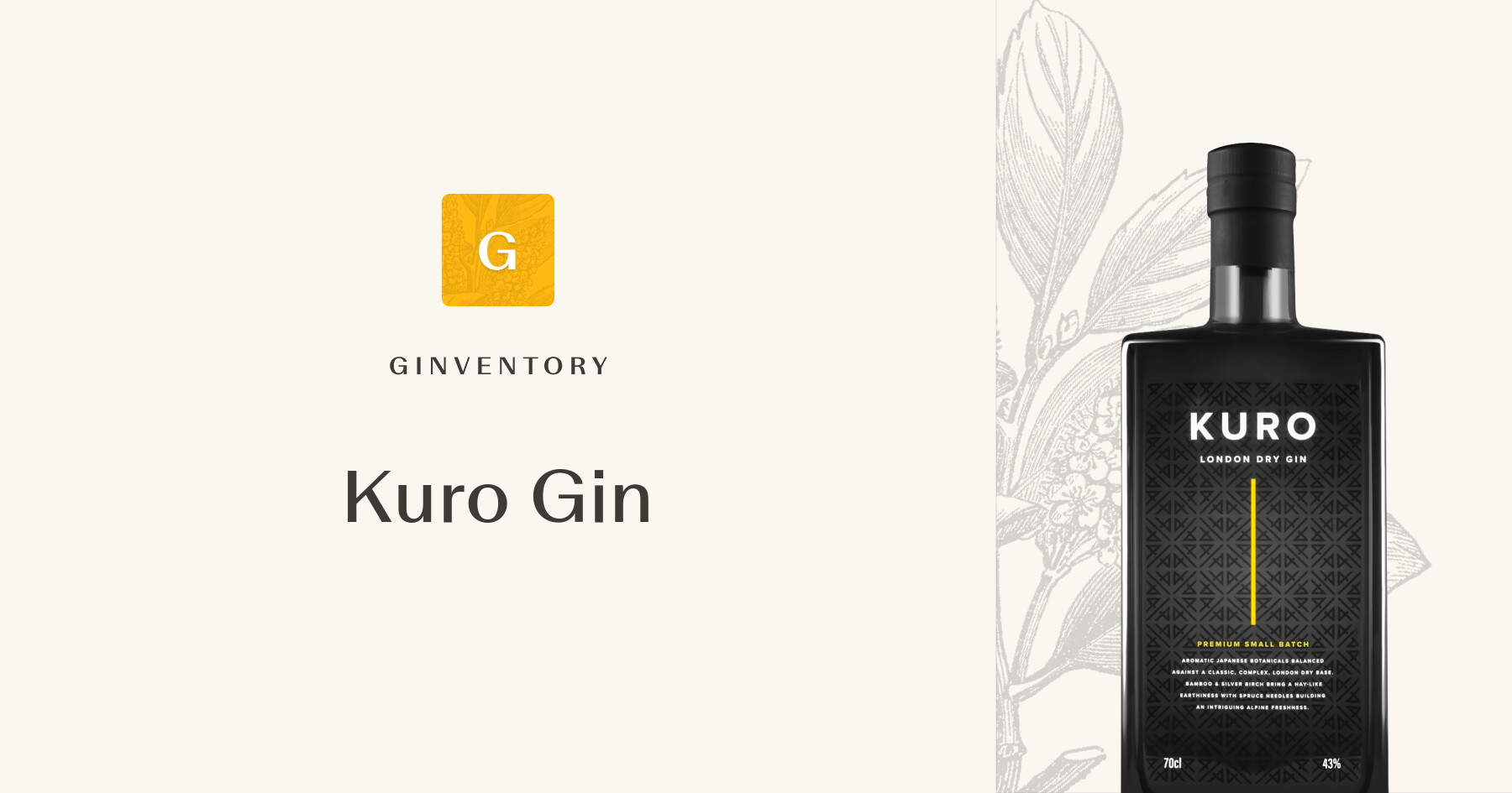 Kuro Gin — Gins | Ginventory