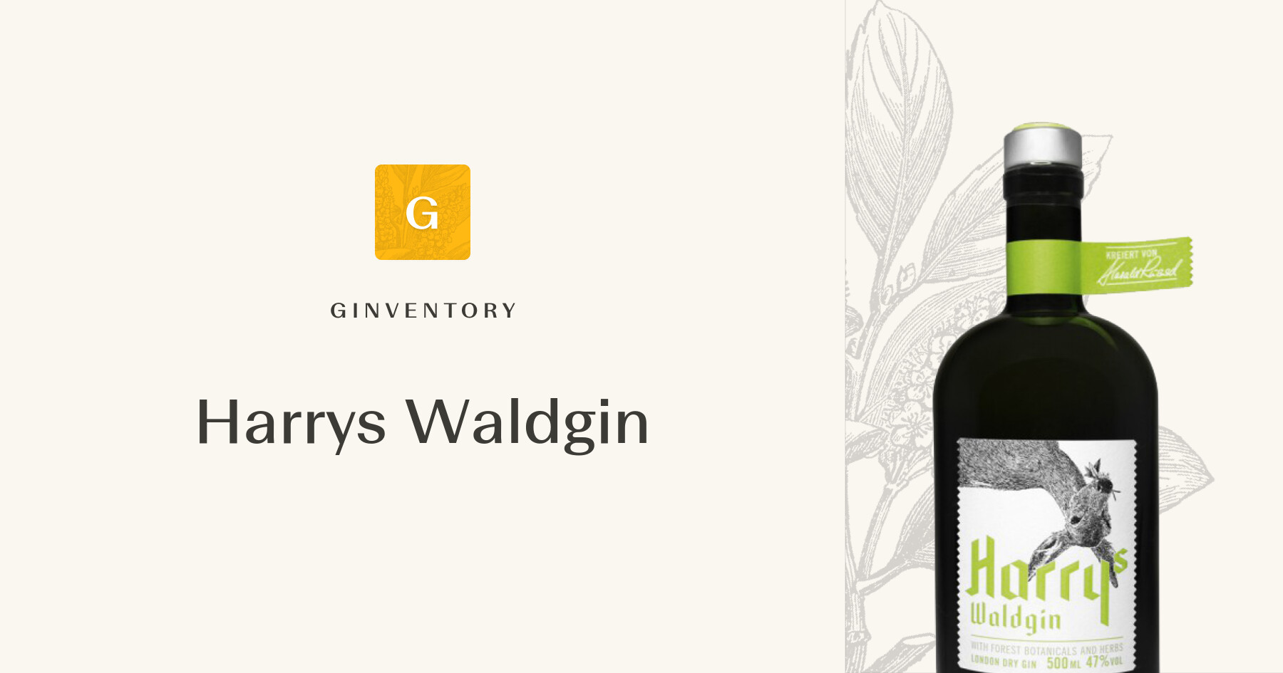 Harrys Waldgin — Gins | Ginventory