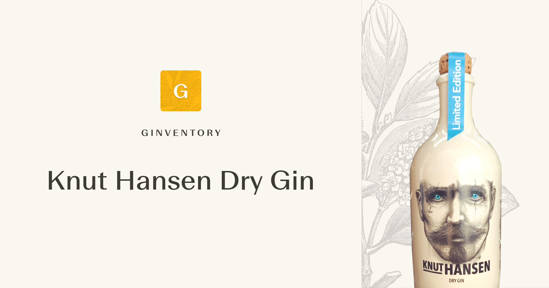 Knut Hansen Dry Gin — Gins | Ginventory