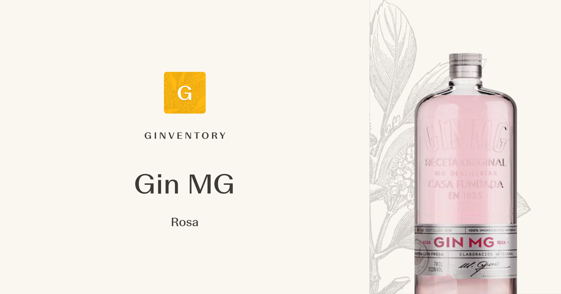 Gin MG - Rosa — Gins | Ginventory