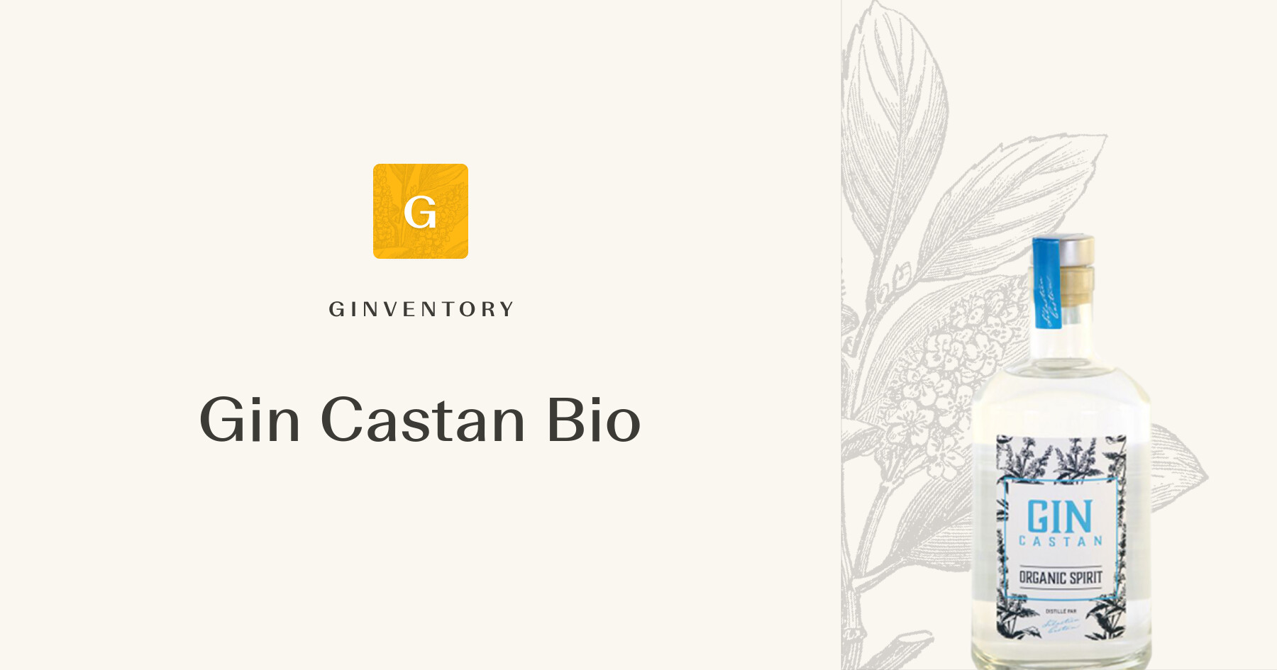 Gin Castan Bio — Gins | Ginventory