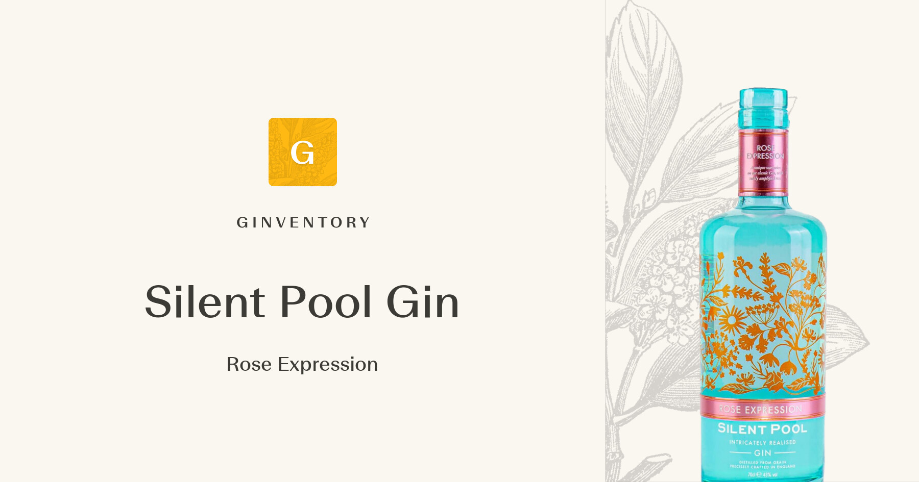 Silent Pool Gin - Rose Expression — Gins | Ginventory