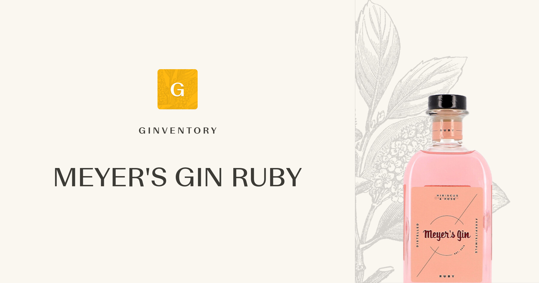 MEYER'S GIN RUBY — Ginebras | Ginventory