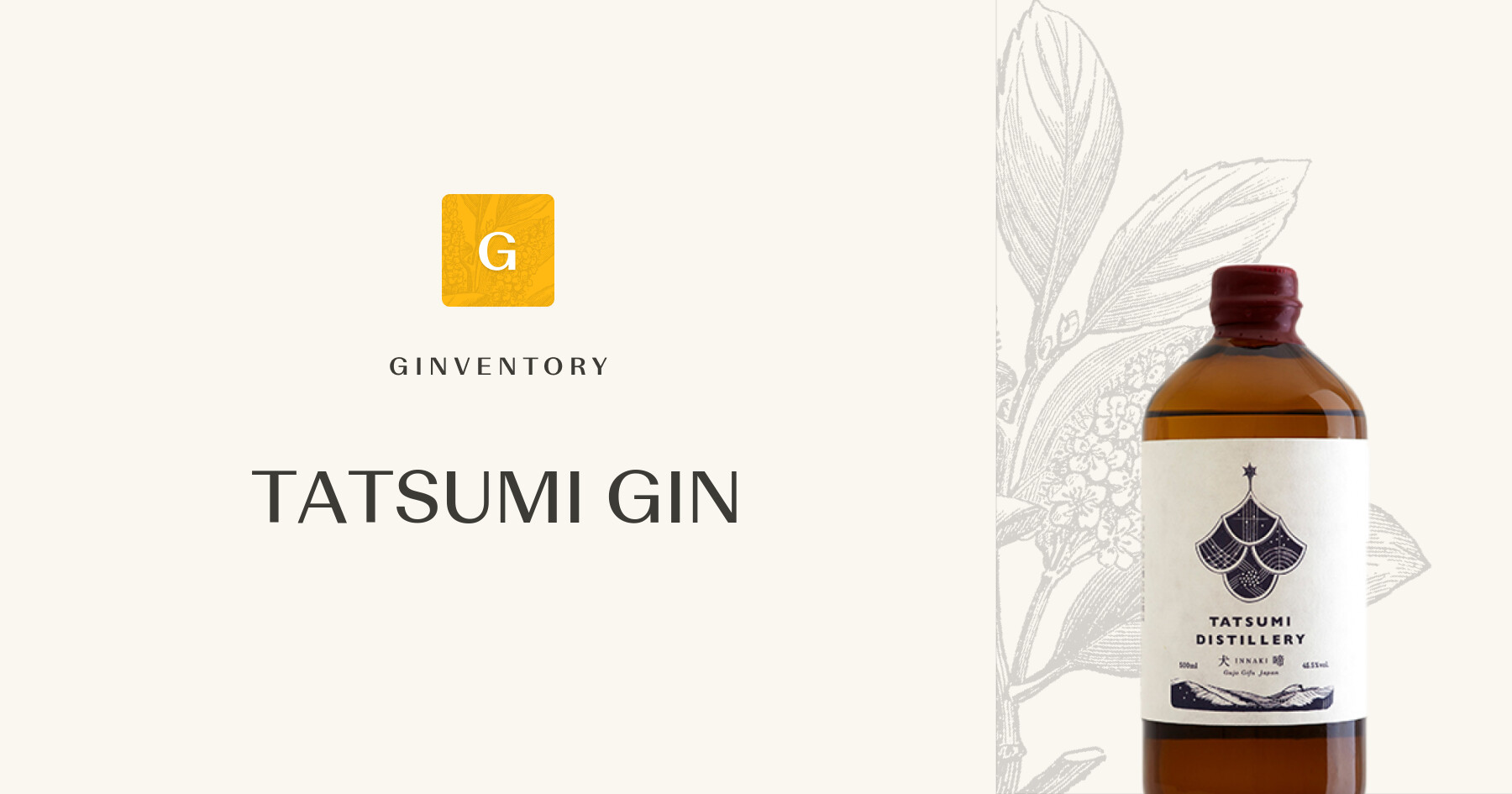 TATSUMI GIN — Gins | Ginventory