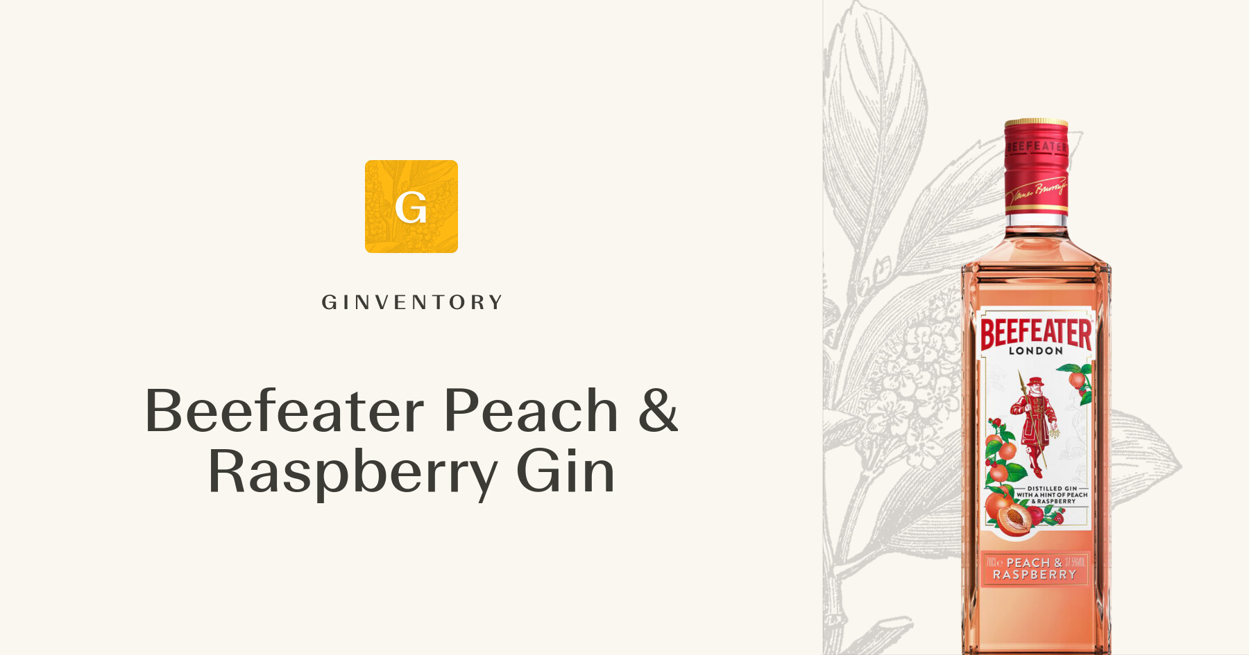 Beefeater Peach & Raspberry Gin — Gins | Ginventory