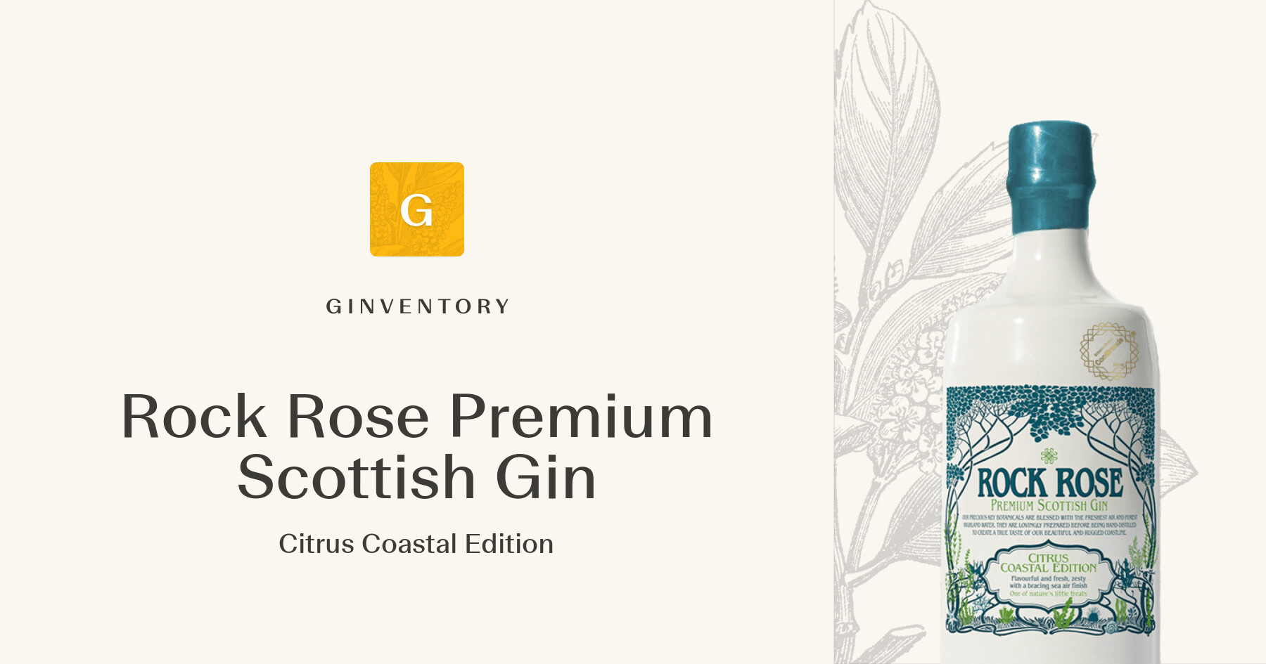 Rock Rose Premium Scottish Gin - Citrus Coastal Edition — Ginebras ...