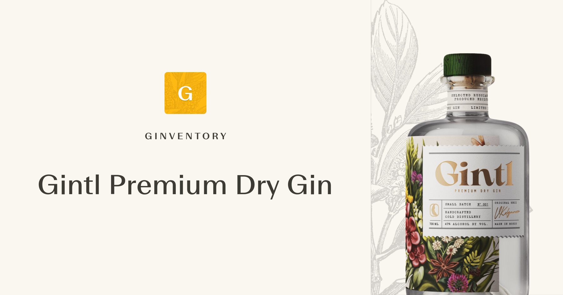 Gintl Premium Dry Gin — Gins | Ginventory