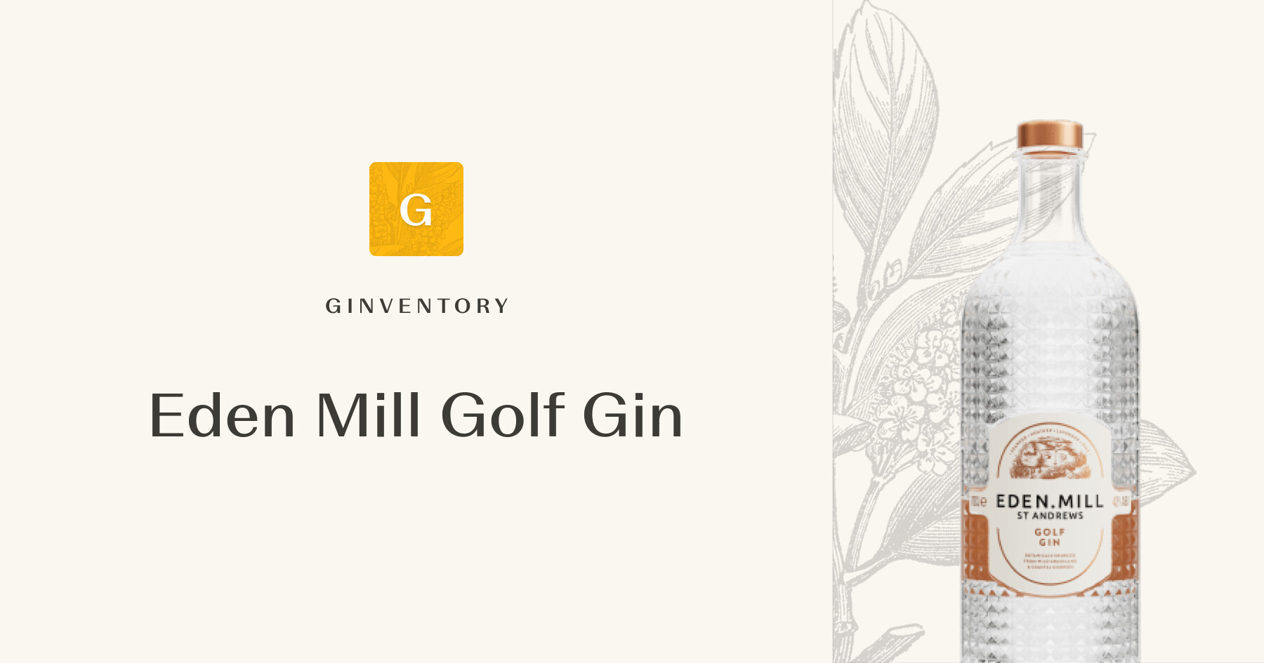 Eden Mill Golf Gin — Gins | Ginventory