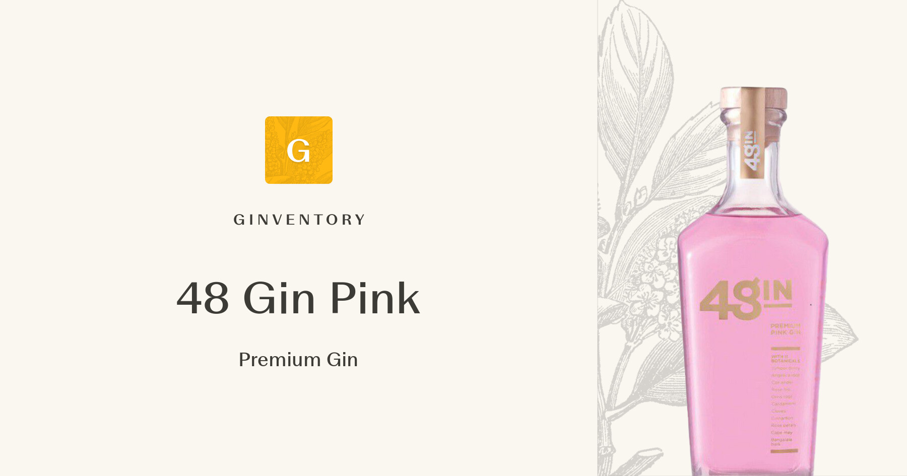 48 Gin Pink - Premium Gin — Gins | Ginventory