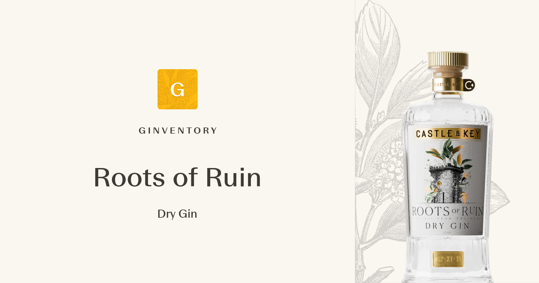 Roots of Ruin - Dry Gin — Gins | Ginventory