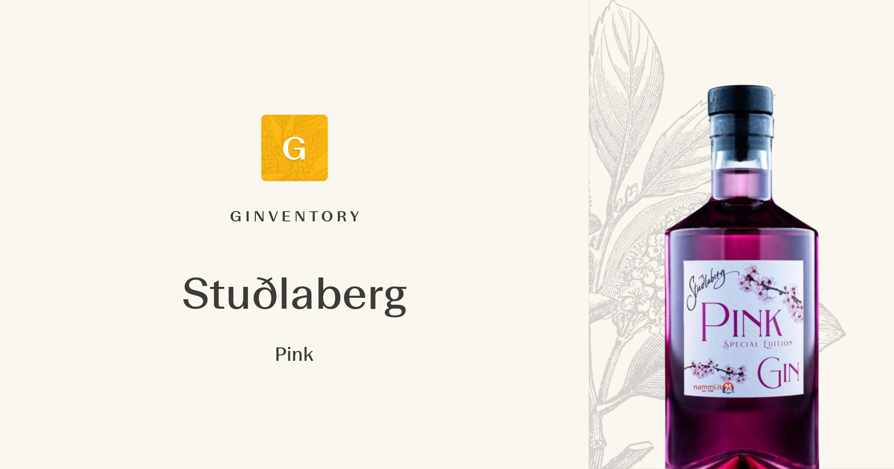 Stuðlaberg - Pink — Gins | Ginventory