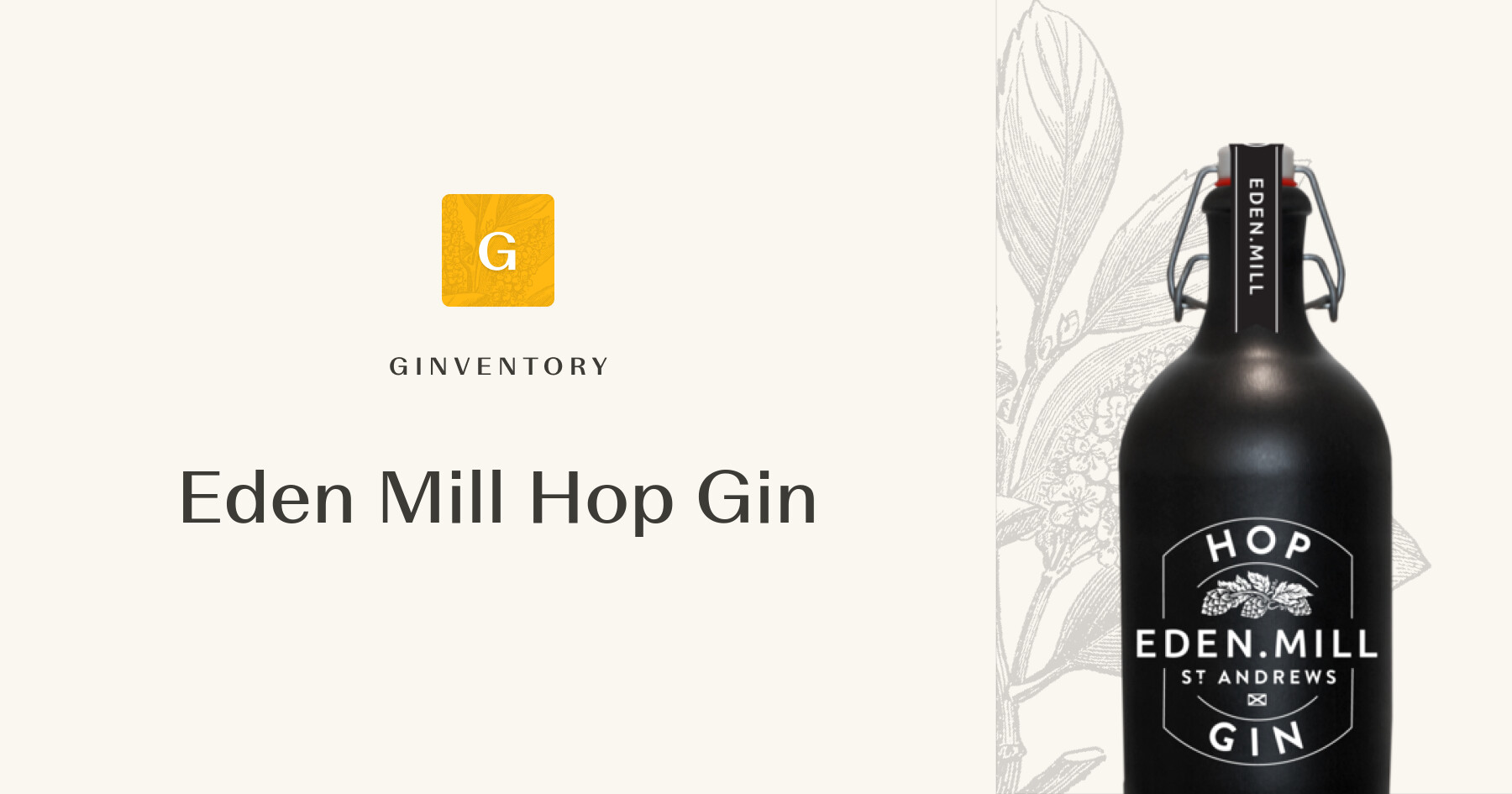 Eden Mill Hop Gin — Gins | Ginventory