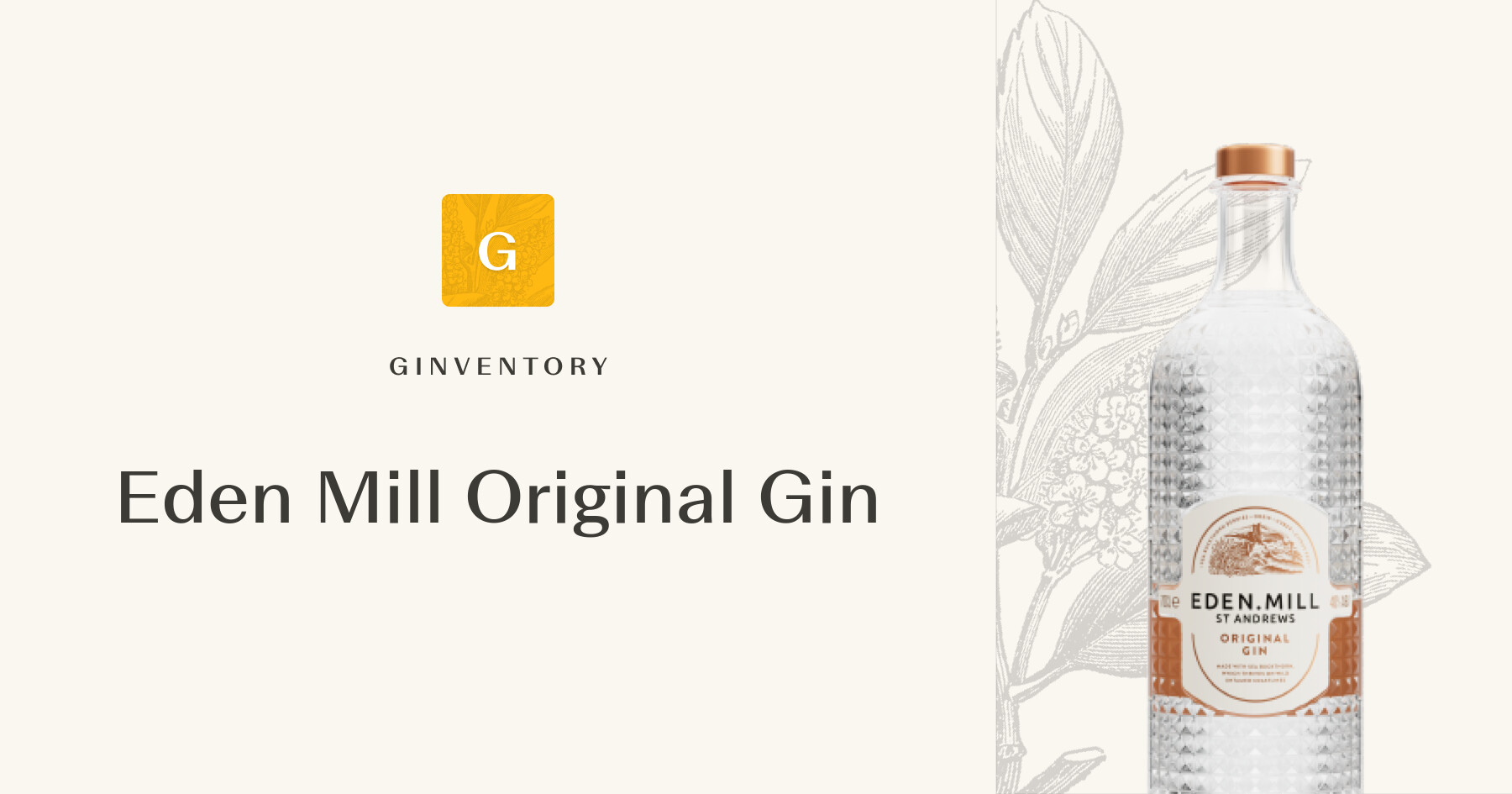 Eden Mill Original Gin — Gins | Ginventory