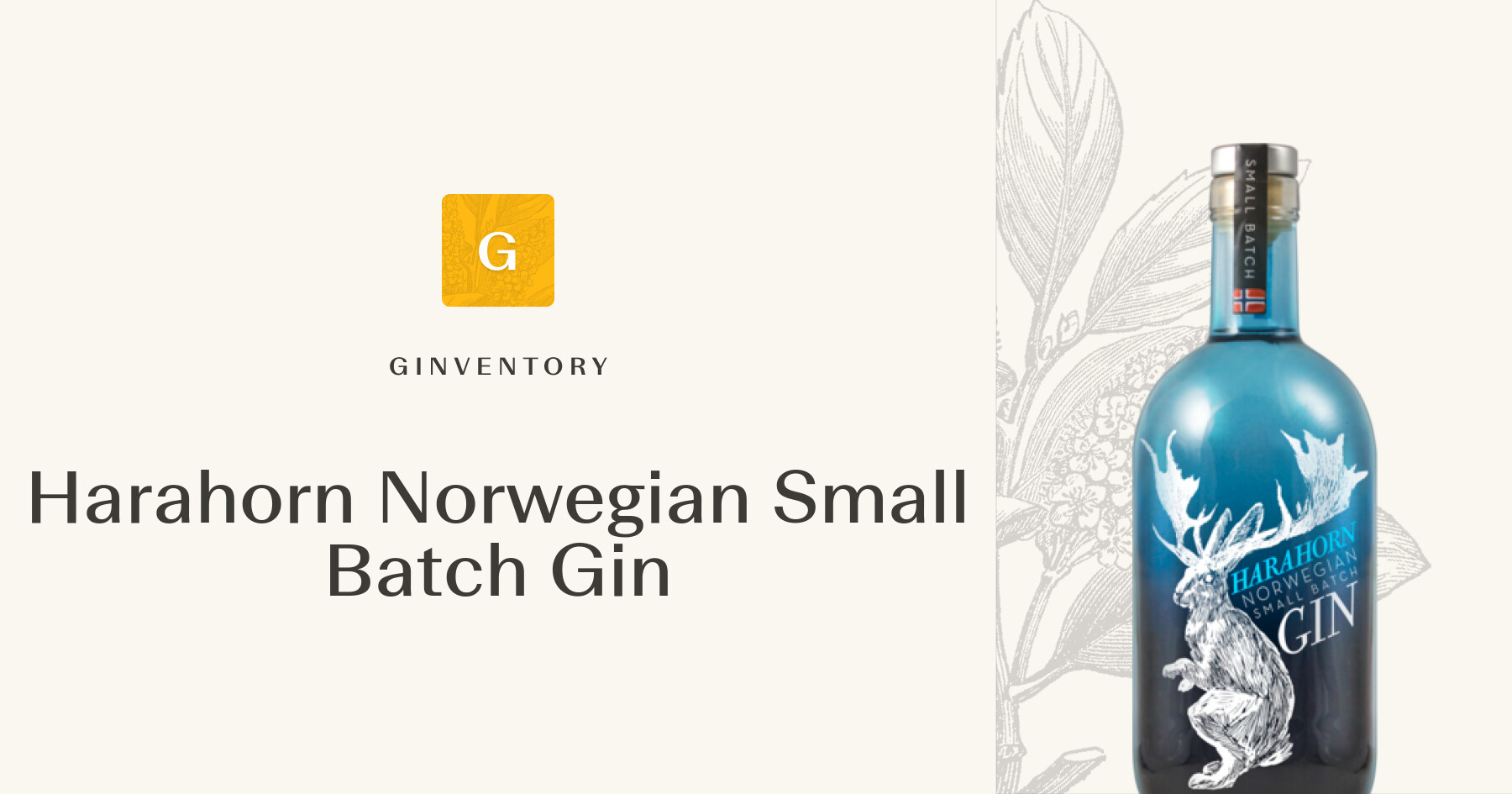 Harahorn Norwegian Small Batch Gin — Gins | Ginventory