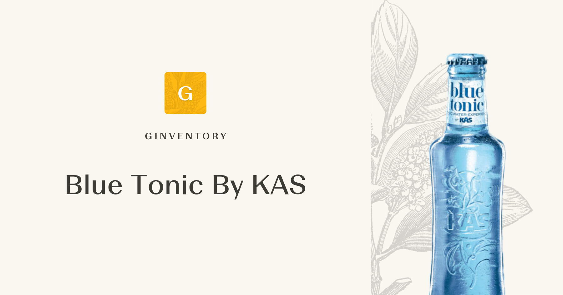 Blue Tonic By KAS — Tonics | Ginventory