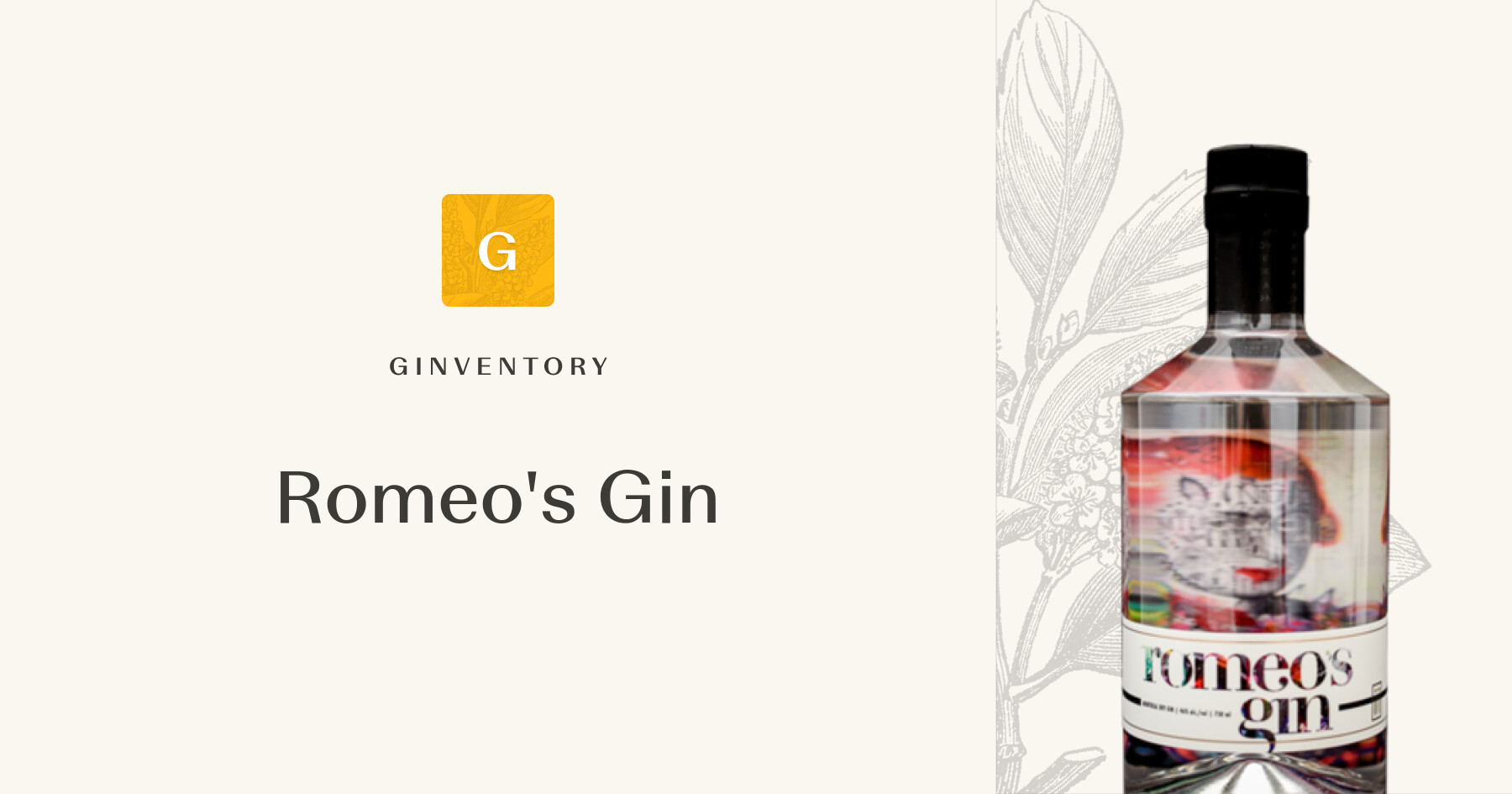 Romeo's Gin — Gins | Ginventory