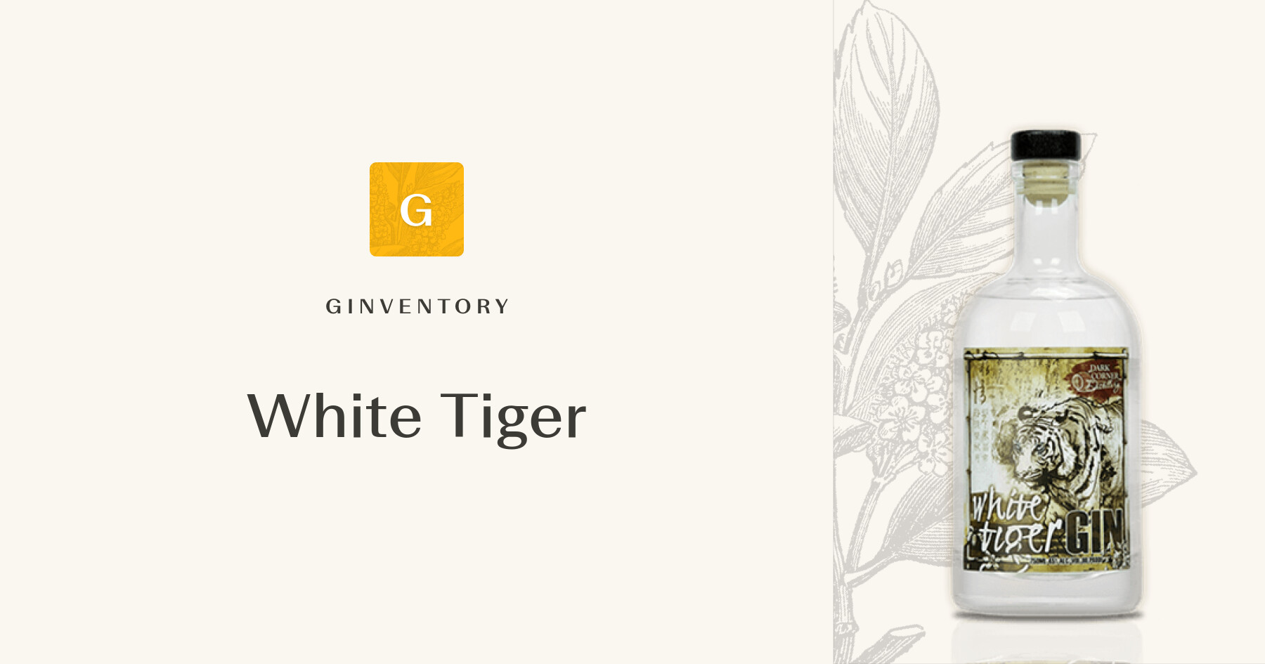 White Tiger — Gins | Ginventory